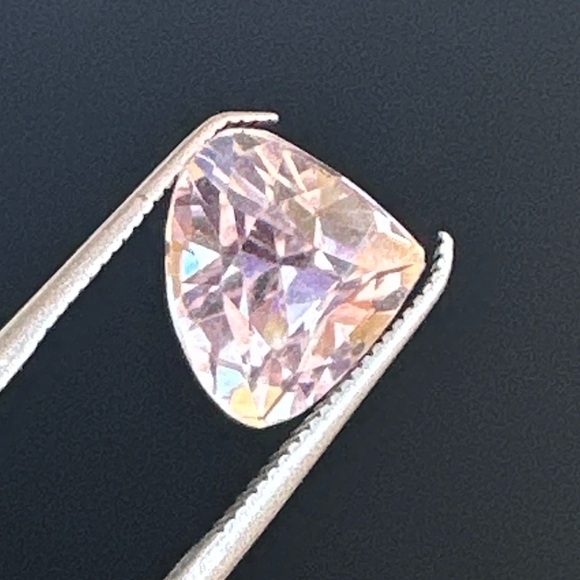 Amazing Pink Color Natural Kunzite 5.00 CT's Pink Kunzite Ring Size - Picture 9 of 17